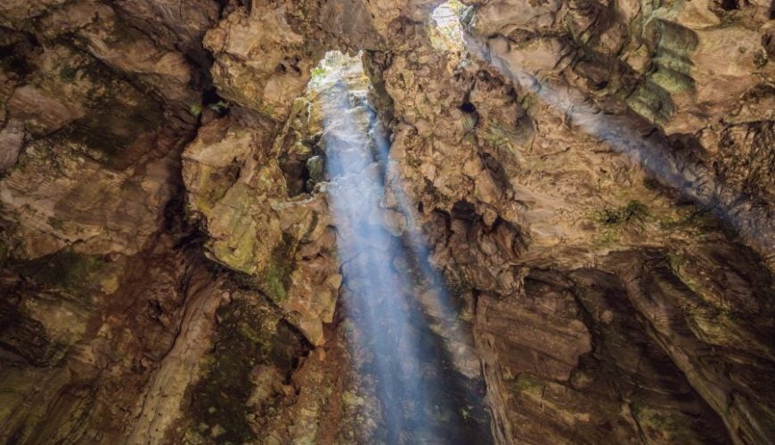 Toerist Marble Mountains grot Danang Centraal-Vietnam