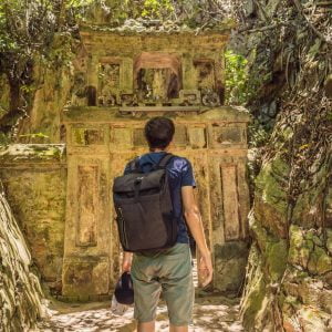 Toerist Marble Mountains grot Danang Centraal-Vietnam