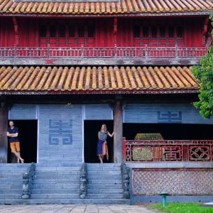 Imperial City lokale bevolking Hue Centraal-Vietnam