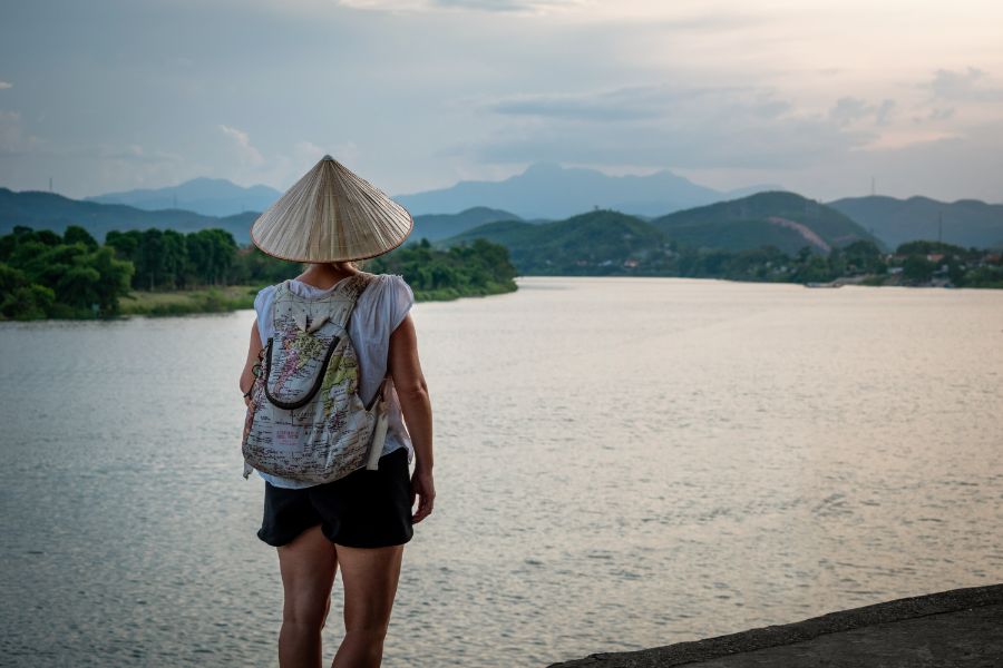 Parfum rivier toerist Hue Centraal-Vietnam