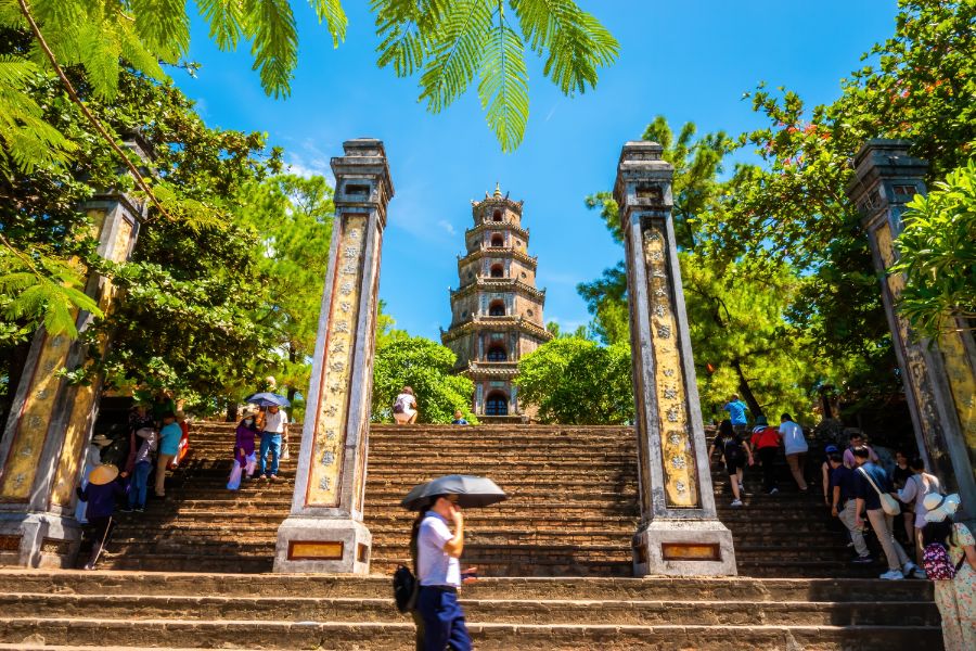 Thien Mu pagode Hue Centraal-Vietnam