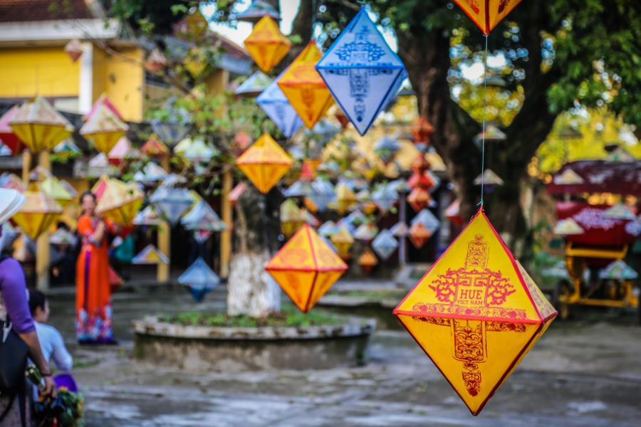 Lampionnen Hue Centraal-Vietnam