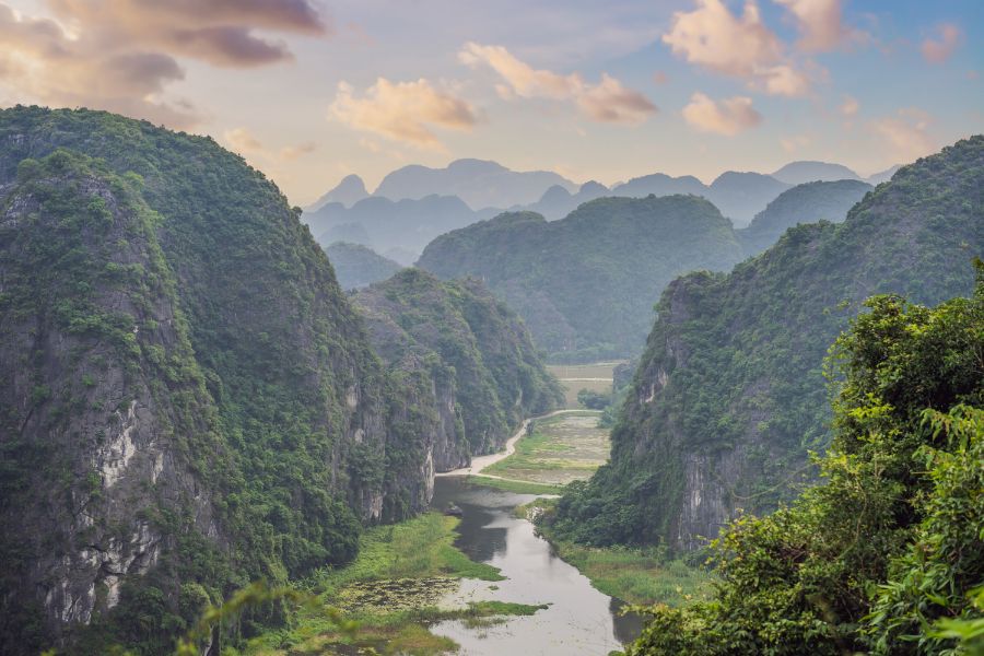 Hang Mua viewpoint Tam Coc Ninh Binh Noord-Vietnam