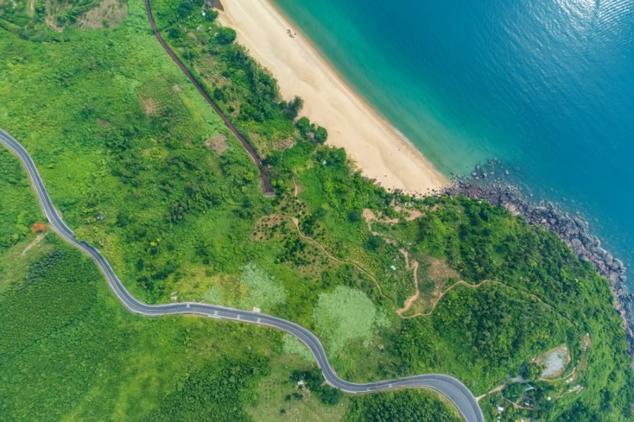 Van Hai Pass wolkenpass Danang strand zee Hue Centraal-Vietnam