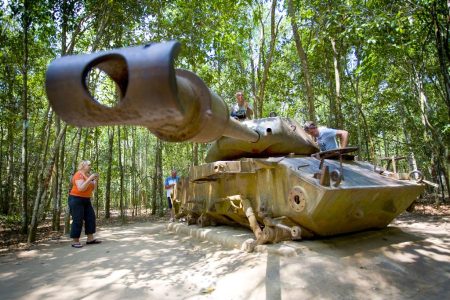 Tank oorlog Cu Chi tunnels Ho Chi Minh City Zuid-Vietnam
