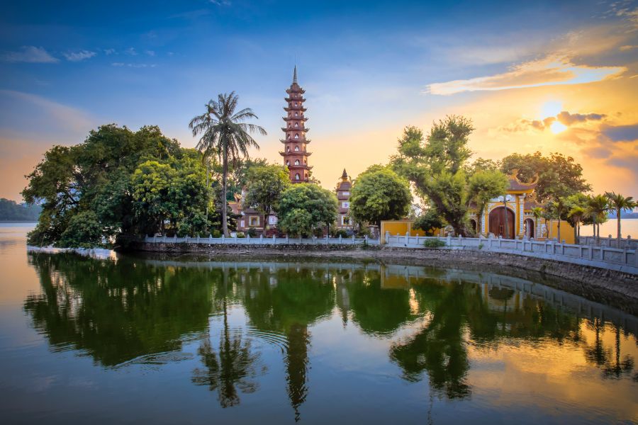 Tran Quoc Pagoda tempel Hanoi Noord-Vietnam