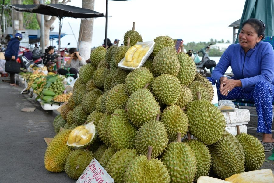 Durian fruit eten Vietnam