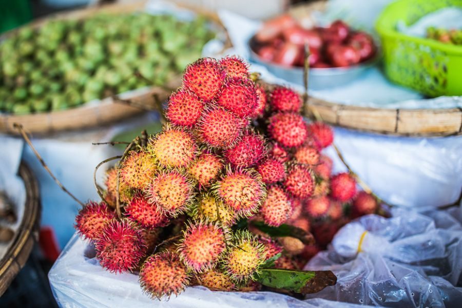 Rambutan Vietnam eten fruit