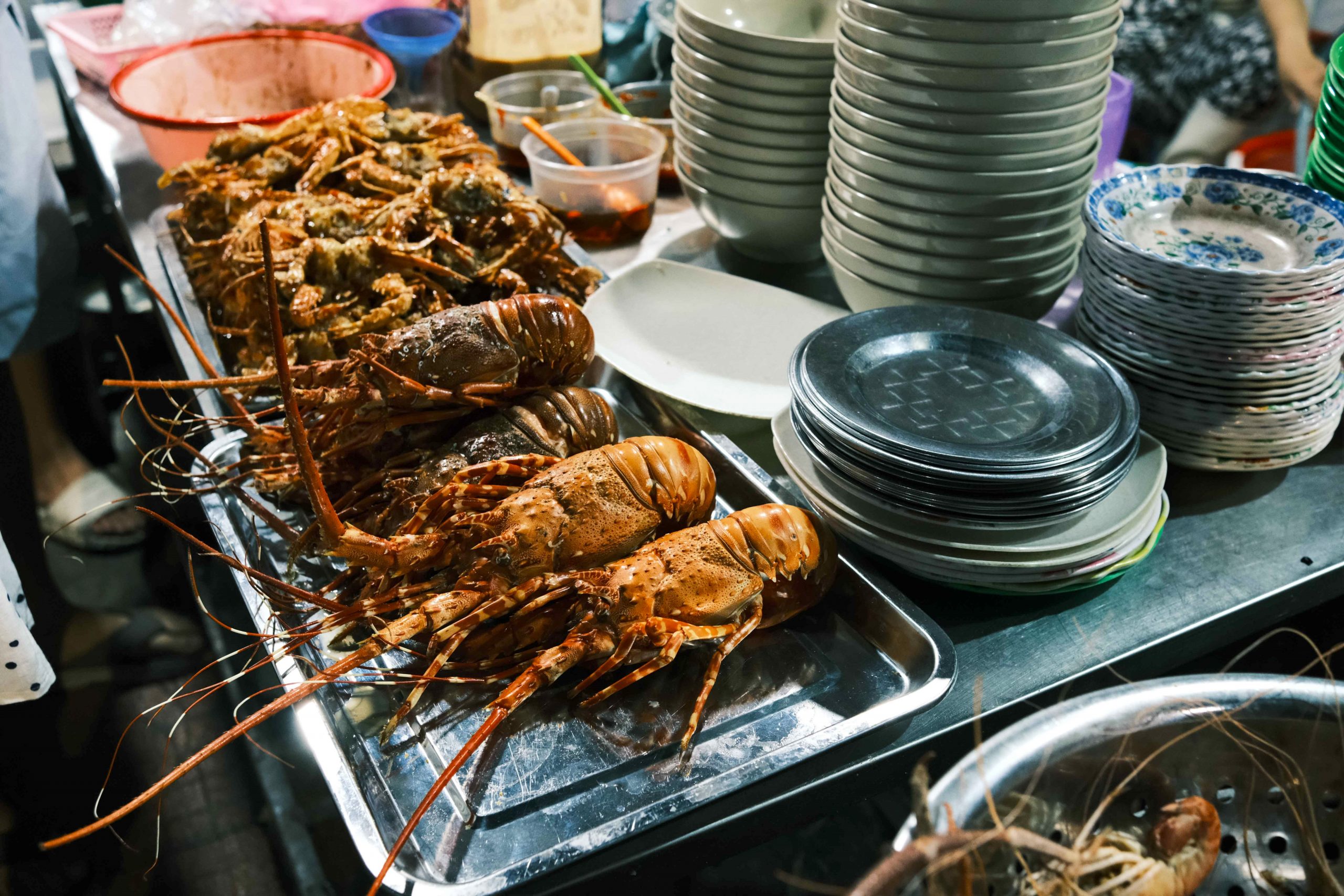 Seafood eten Quy Nhon Centraal-Vietnam