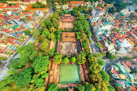 De tempel van de literatuur in Hanoi